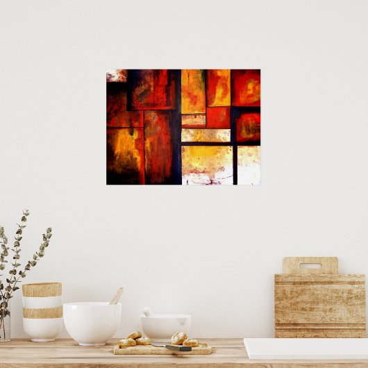 Moderne Creative Professional Abstract Artwork Poster (Keuken)