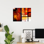 Moderne Creative Professional Abstract Artwork Poster (Thuiskantoor)