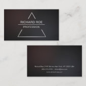 Moderne Creative Professional Dark Visitekaartjes (Voorkant / Achterkant)