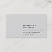 Moderne Creative Professional Grey Visitekaartjes (Voorkant)