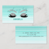 Moderne Creative Proffesional Faux Lashes-Makeup k Visitekaartje (Voorkant / Achterkant)