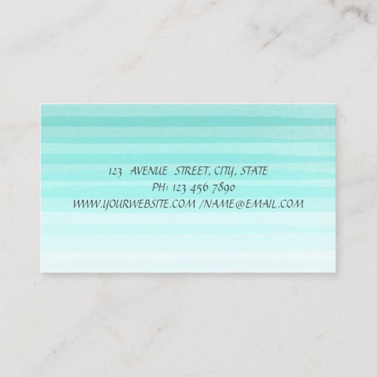 Moderne Creative Proffesional Faux Lashes-Makeup k Visitekaartje (Achterkant)