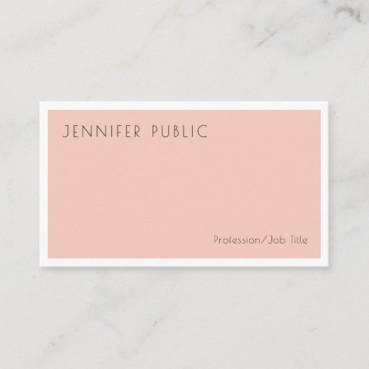 Moderne Creative Simple Design-Sjabloon Visitekaartje (Voorkant)