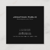 Moderne Creative Simple Design Trendy Plain Vierkante Visitekaartje (Voorkant)