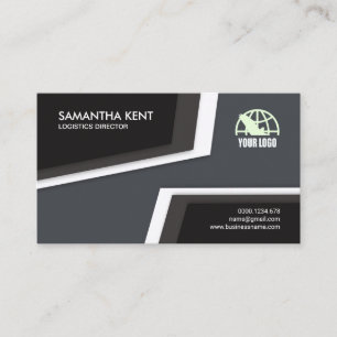 Moderne Creative Topographic Logistic Contours Visitekaartje