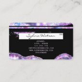 Moderne creditcard styling opal Iridescent Visitekaartje (Achterkant)