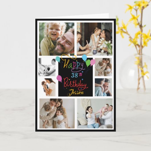 Moderne Creëer - Eigen foto-inkuilkaart Kaart (Gele Bloem)