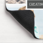 Moderne Creëer herinneringen Familie Foto Collage Muismat (Hoek)