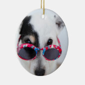 Moderne Creëer Uw Eigen Aangepaste Foto Keramisch Ornament (Rechts)