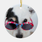 Moderne Creëer Uw Eigen Aangepaste Foto Keramisch Ornament (Voorkant)