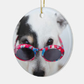 Moderne Creëer Uw Eigen Aangepaste Foto Keramisch Ornament (Links)