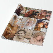 Moderne Creëer Uw Eigen Douane 12 Net van de Foto Cadeaupapier (Uitgerold)