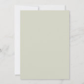 Moderne Crème & Blauwe Baby Sprinkle Uitnodiging (Achterkant)