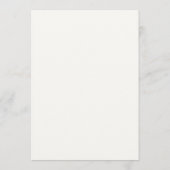 Moderne Crème en Zwarte Golvende Lijst Bruiloft Menu (Achterkant)