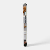 Moderne Crème Foto Collage iPhone 15 Case (Linkerkant)