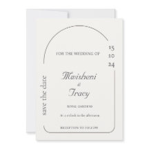 Moderne crème minimalistische bruiloft