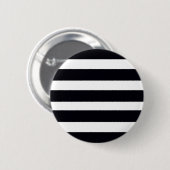 Moderne crème zwart en witte stripper ronde button 5,7 cm (Voorkant /achterkant)