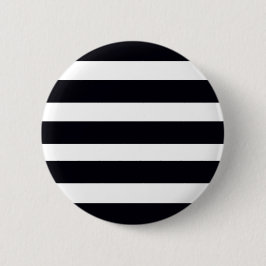 Moderne crème zwart en witte stripper ronde button 5,7 cm