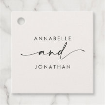 Moderne crème zwarte minimale hedendaagse trouw