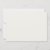 Moderne Crème Zwarte Tekst Trouwdetails Kaart (Achterkant)