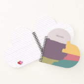 Moderne Crèmekleurige Zomer Kleuren Spatten Notitieboek (Binnen)
