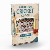 Moderne Cricket Teamfoto Coach Fotoblokken (Links)