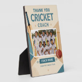 Moderne Cricket Teamfoto Coach Fotoplaat (Zijkant)