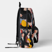 Moderne Crowd Art Print Cut Sew Tas (Links)