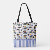 Moderne cruise Ship Travel Pattern Tote Bag (Achterkant)