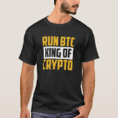 Moderne crypto bitcoin cryptocurrency t-shirt (Voorkant)