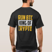 Moderne crypto bitcoin cryptocurrency t-shirt (Achterkant)