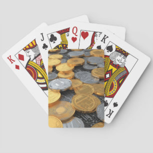 Moderne Crypto Munt Pokerkaarten