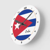 Moderne Cubaanse vlag, Cuba trendy Home / design Ronde Klok (Hoek)