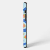 Moderne cubisme achtergrond iPhone hoesje (Linkerkant)