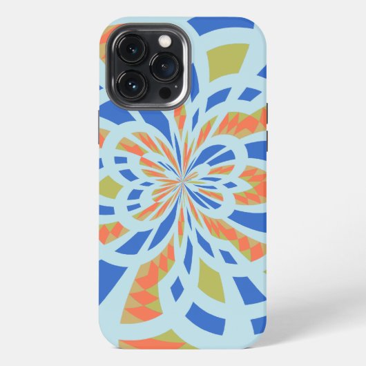 Moderne cubisme achtergrond iPhone hoesje (Achterkant)