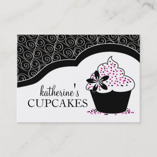 Moderne Cupcake Gift Voucher Kortingskaartje (Voorkant)