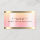 Moderne cupcake Gold Stripe Ombre Bakery Visitekaartje (Achterkant)