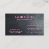 Moderne cupcake Logo Bakery Chef Catering Confetti Visitekaartje (Achterkant)