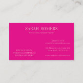 Moderne cupcake Logo Bakery Chef Catering Confetti Visitekaartje (Achterkant)