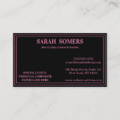 Moderne cupcake Logo Bakery Chef Catering Confetti Visitekaartje (Achterkant)