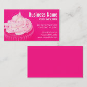 Moderne Cupcake Sprinkles Hot Pink Visitekaartje (Voorkant / Achterkant)