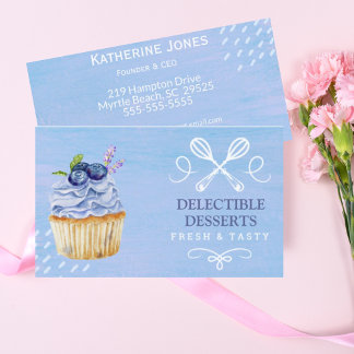 Moderne cupcake Visitekaartje grafische bakkerij