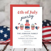 Moderne Cupcakes 4 juli feest Kaart