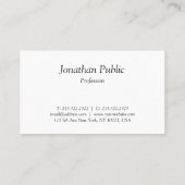 Moderne, cursief script design, eenvoudig visitekaartje (Achterkant)