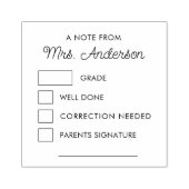 Moderne cursus thuiswerk voor docenten rubberstempel (Afrduk)