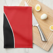 Moderne Curven Hedendaagse stijl gepersonaliseerd Theedoek (Quarter Fold)