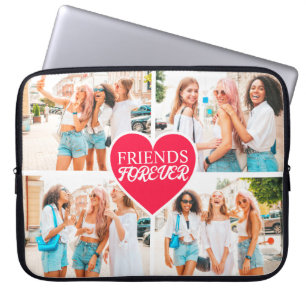 Moderne Custom 4-foto Template Collage Laptop Sleeve