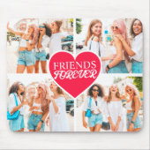 Moderne Custom 4-foto Template Collage Muismat (Voorkant)