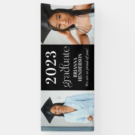 Moderne Custom Afstuderen Banner (Verticaal)