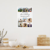Moderne Custom Age Happy Birthday Fotocollage Poster (Keuken)